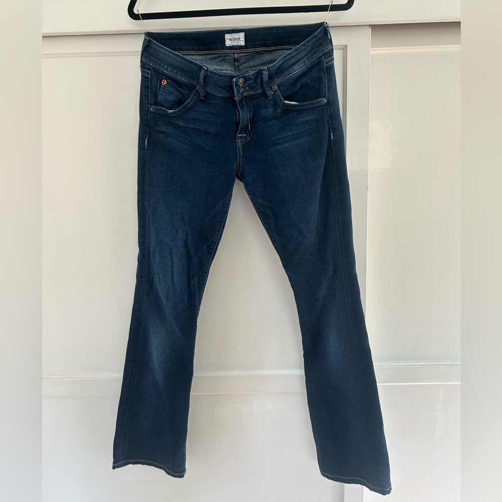 HUDSON Signature stretch denim bootcut dark wash jeans style #W178DIV sz 29
